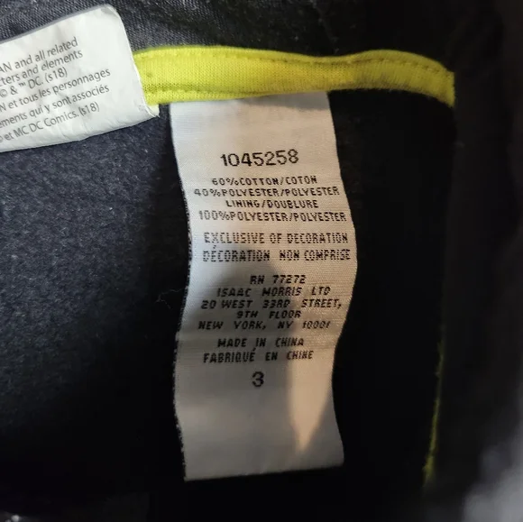 BATMAN Boys Toddler 2PC Fleece Hoodie Set - Picture 4 of 4